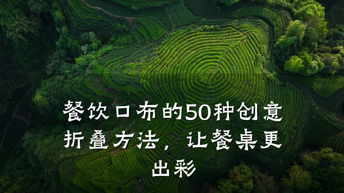 餐饮口布的50种创意折叠方法，让餐桌更出彩